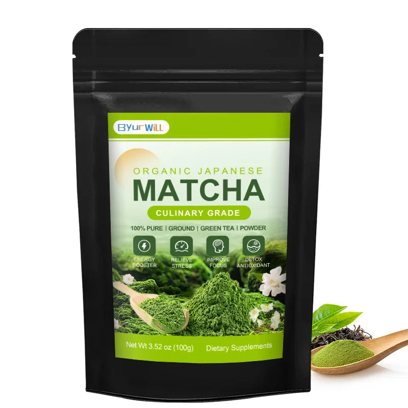 100% Pure Organic Matcha Supplement & Apple Cider Vinegar Capsules Support Energy Levels & Gut Health, VIT B12